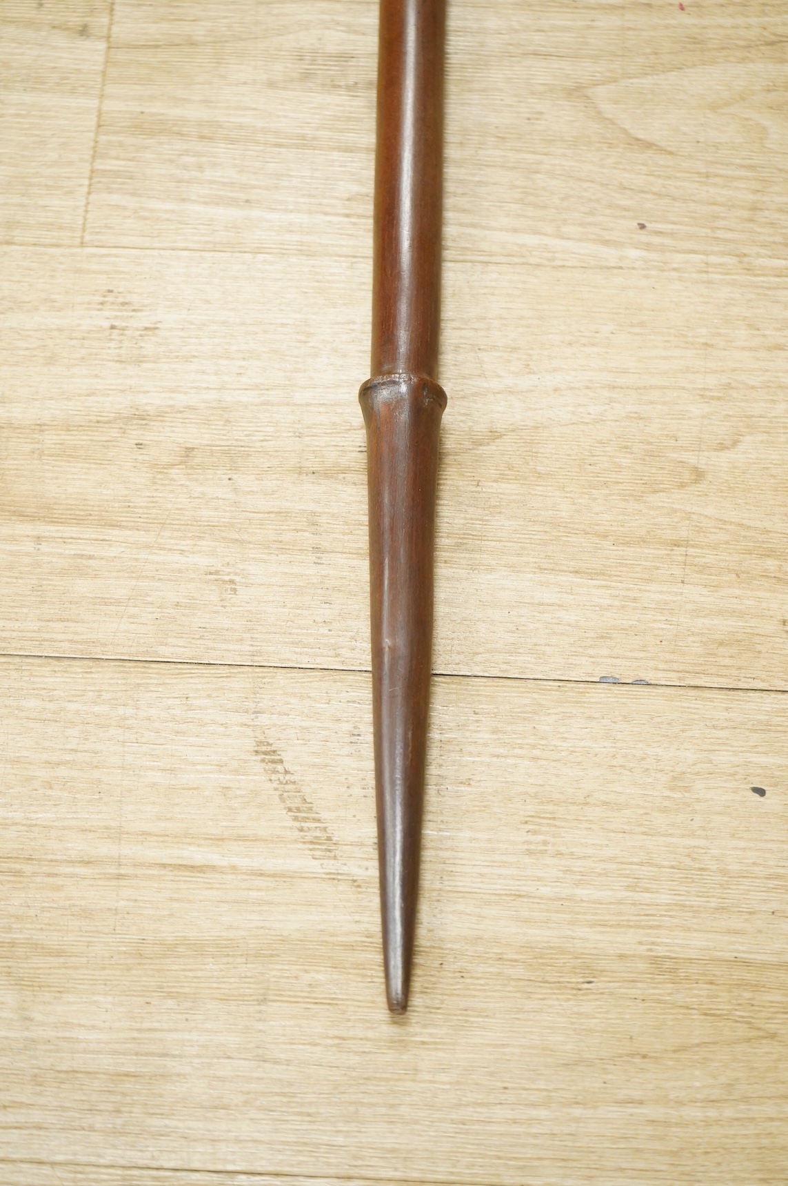 Polynesia - A Niue club with a tapering shouldered blade, early 20th century, 205cm long